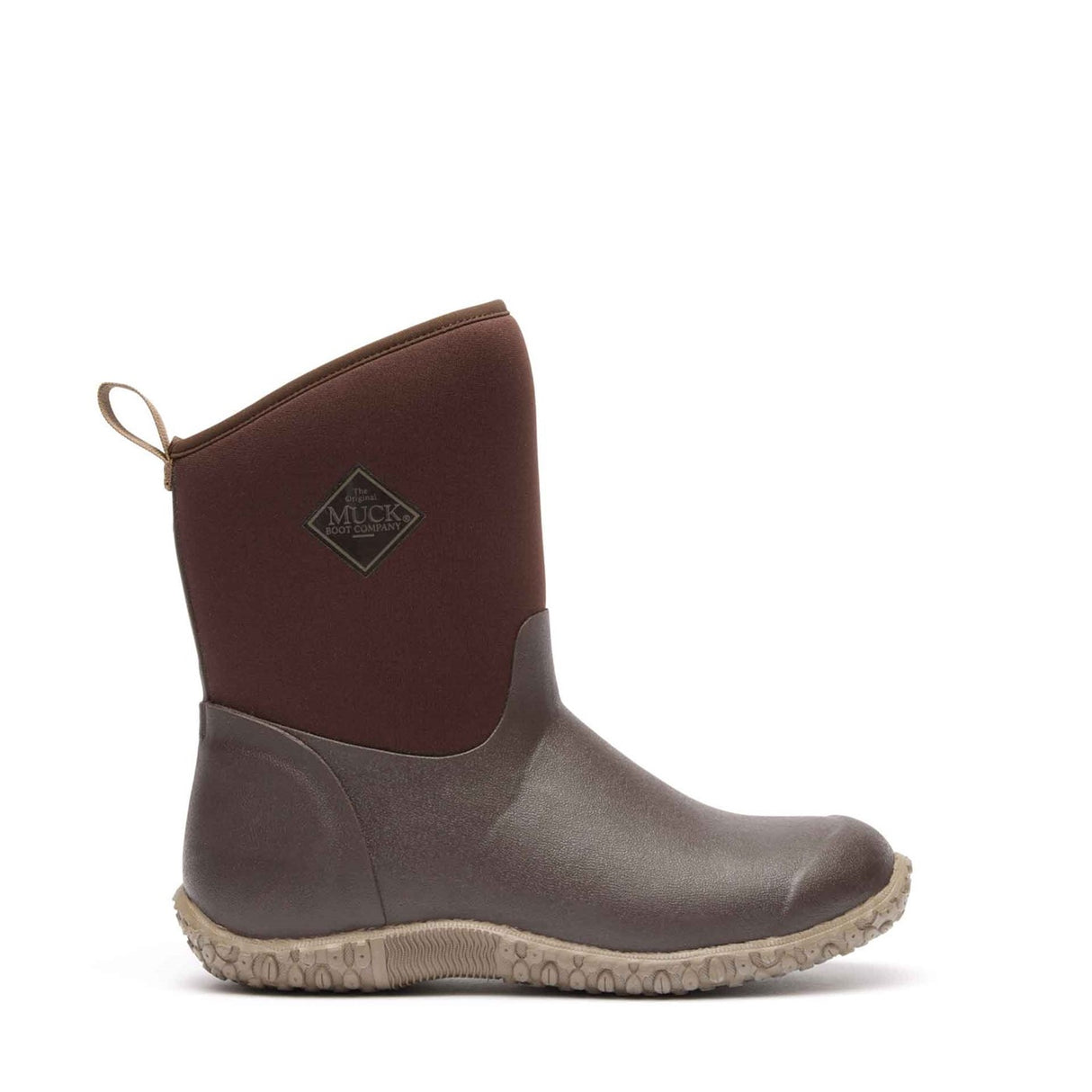 Women's RHS Muckster II Short Boots Brown Cream Faux Fur