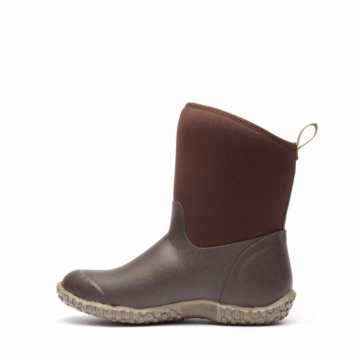 Women's RHS Muckster II Short Boots Brown Cream Faux Fur