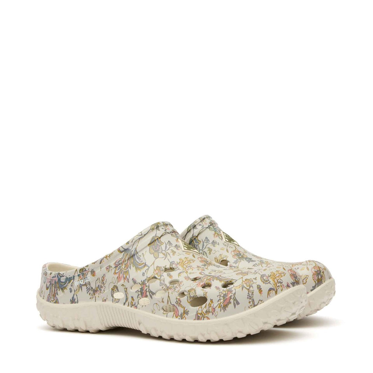 Women's Muckster Lite Clogs Light Grey Floral Print