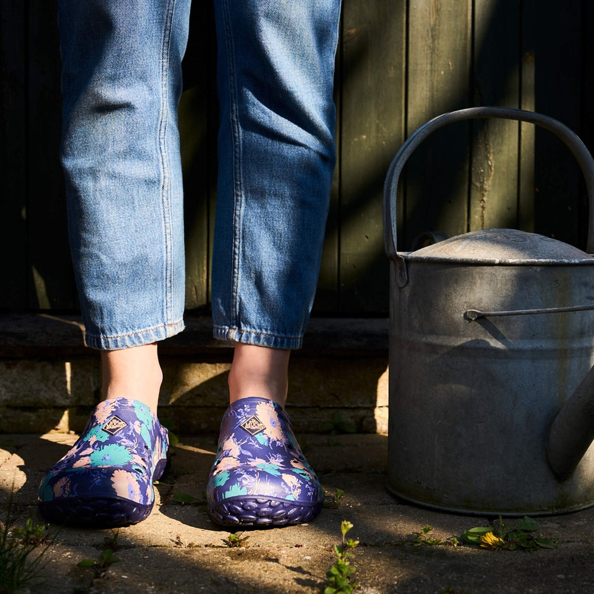 Women's Muckster Lite Clogs Navy Floral Print