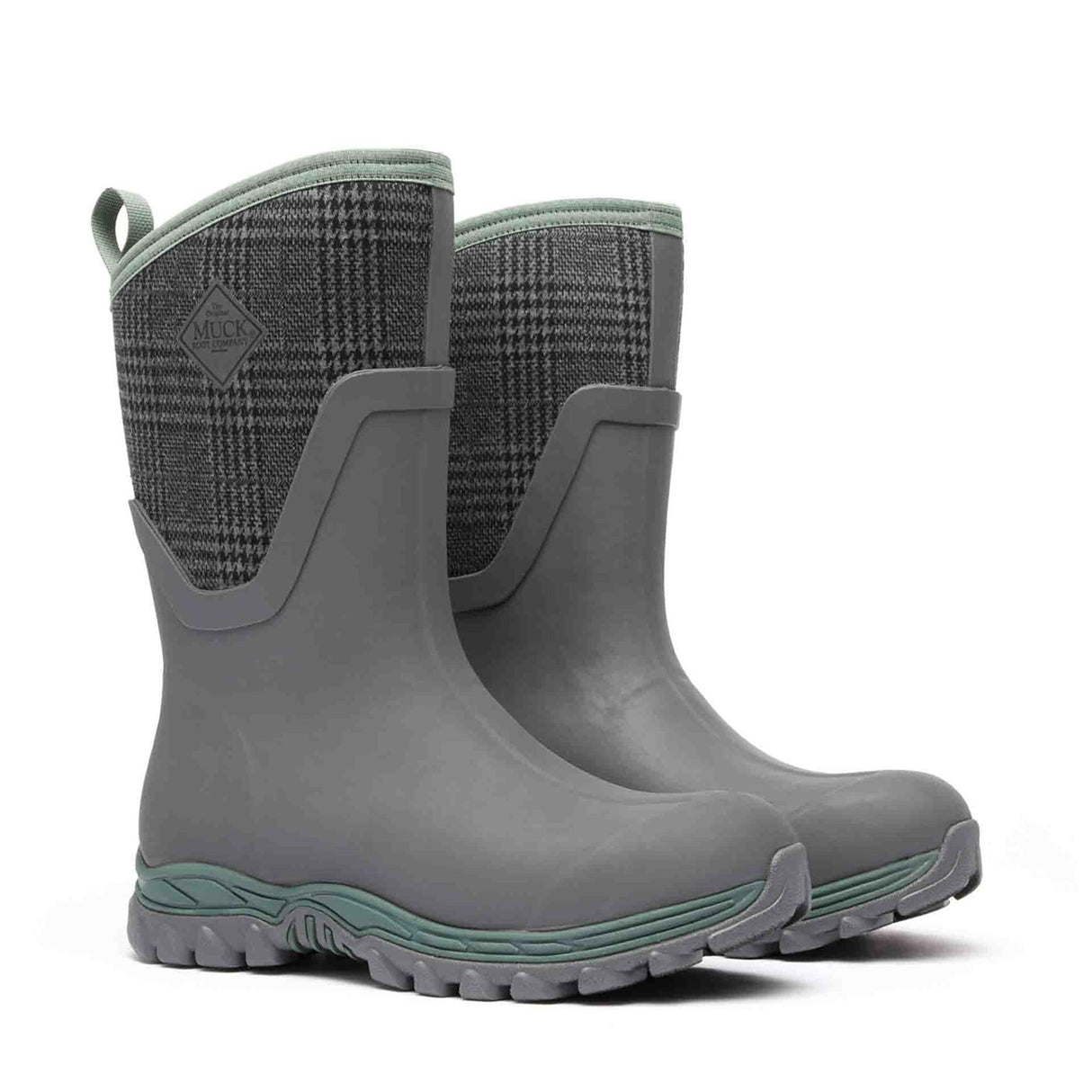 Women's Arctic Sport II Short Boots Grey Plaid Print