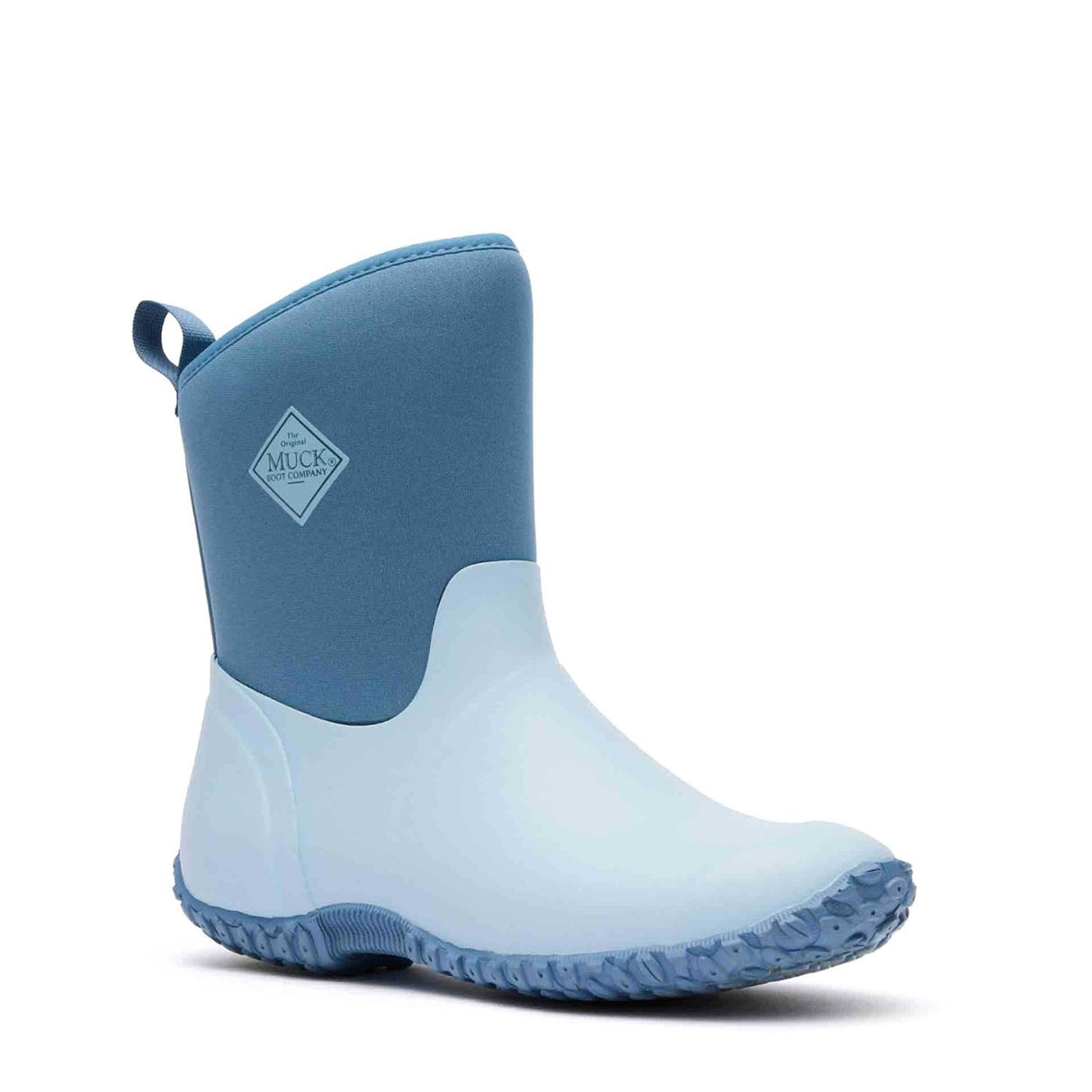 Women's RHS Muckster II Short Boots Blue Floral Quilt Print