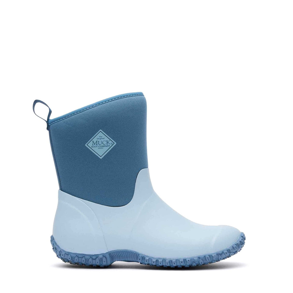 Women's RHS Muckster II Short Boots Blue Floral Quilt Print