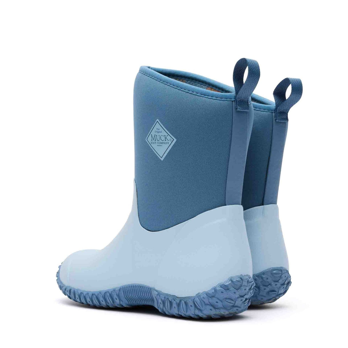 Women's RHS Muckster II Short Boots Blue Floral Quilt Print