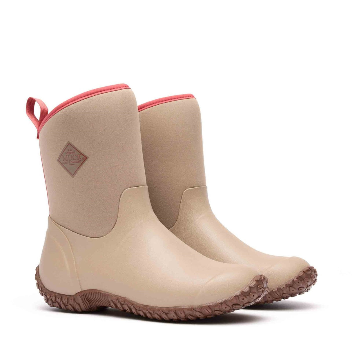 Women's RHS Muckster II Short Boots Tan Stripe Quilt Print