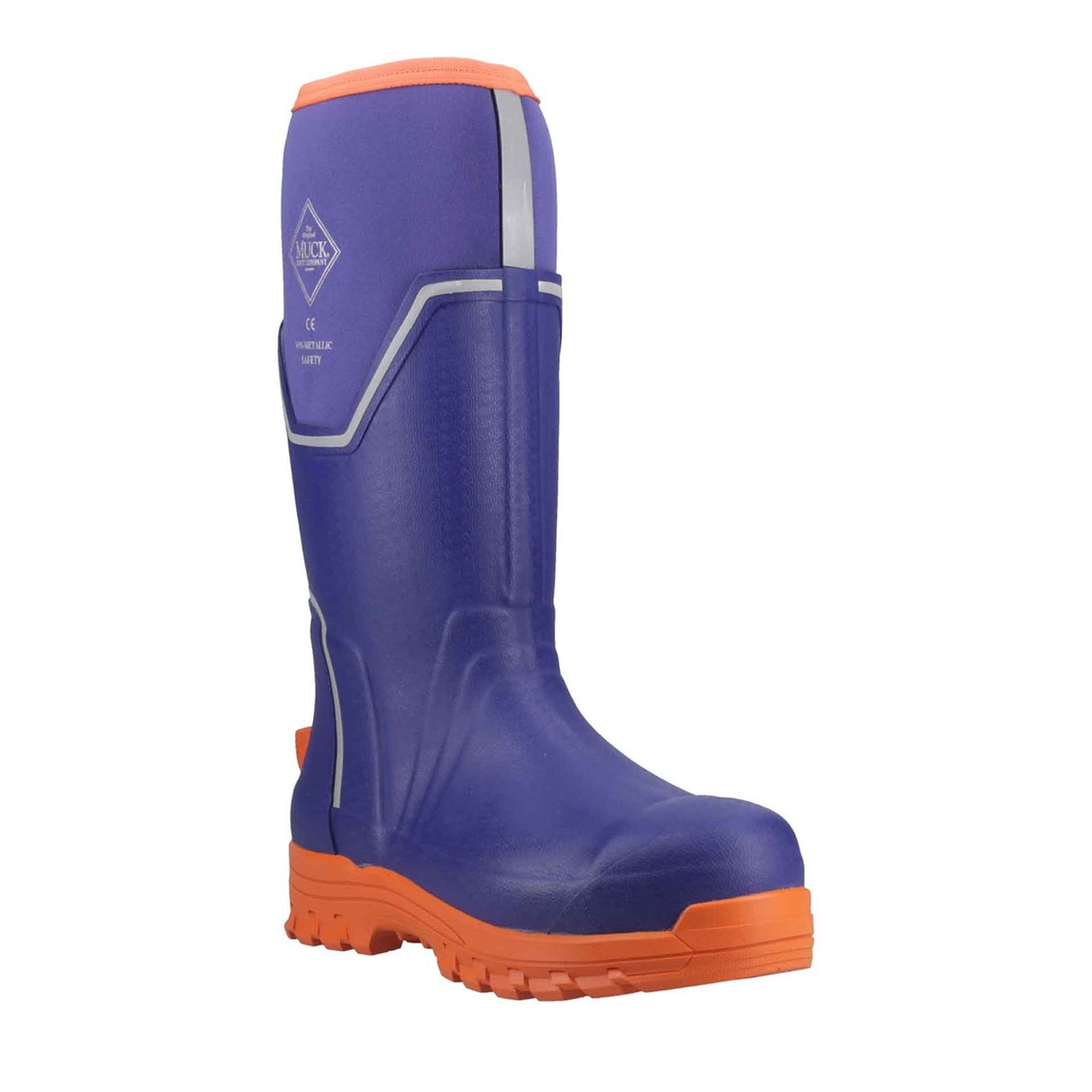 Men's Muck Grit S5 Tall Boots Blue Orange