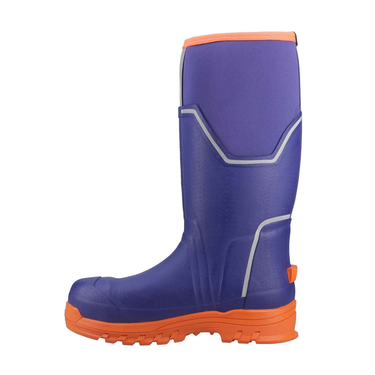 Men's Muck Grit S5 Tall Boots Blue Orange