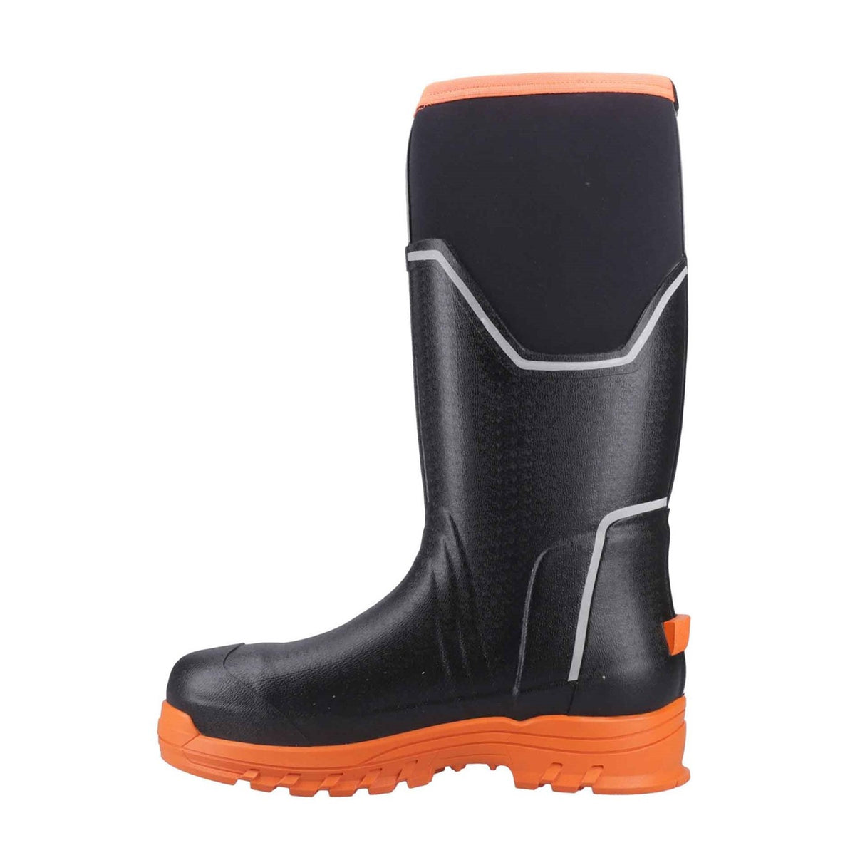Men's Muck Grit S5 Tall Boots Black Orange