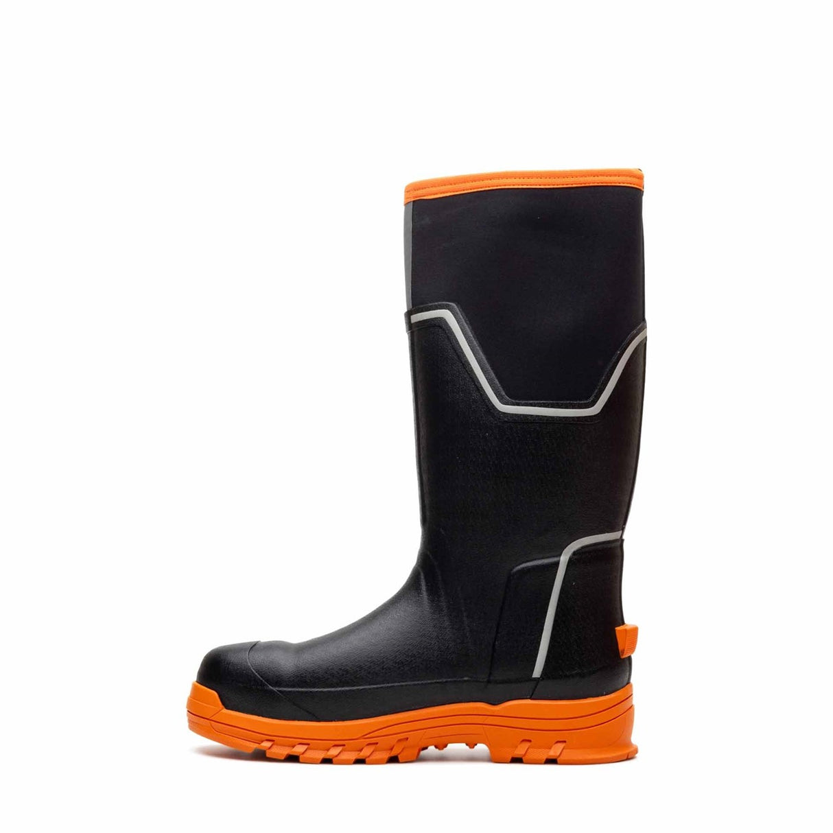 Men's Muck Grit S5 Tall Boots Black Orange