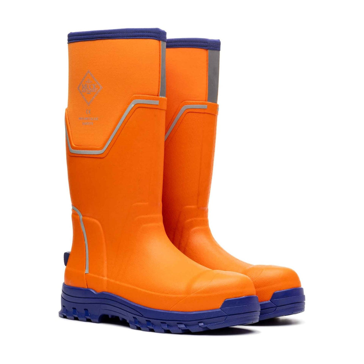 Men's Muck Grit S5 Tall Boots Orange Blue