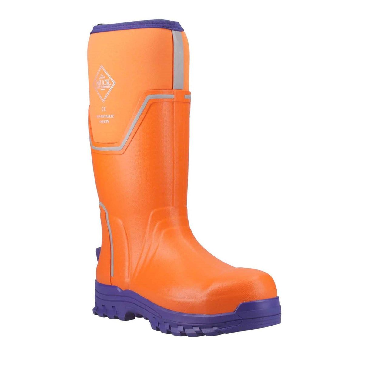 Men's Muck Grit S5 Tall Boots Orange Blue