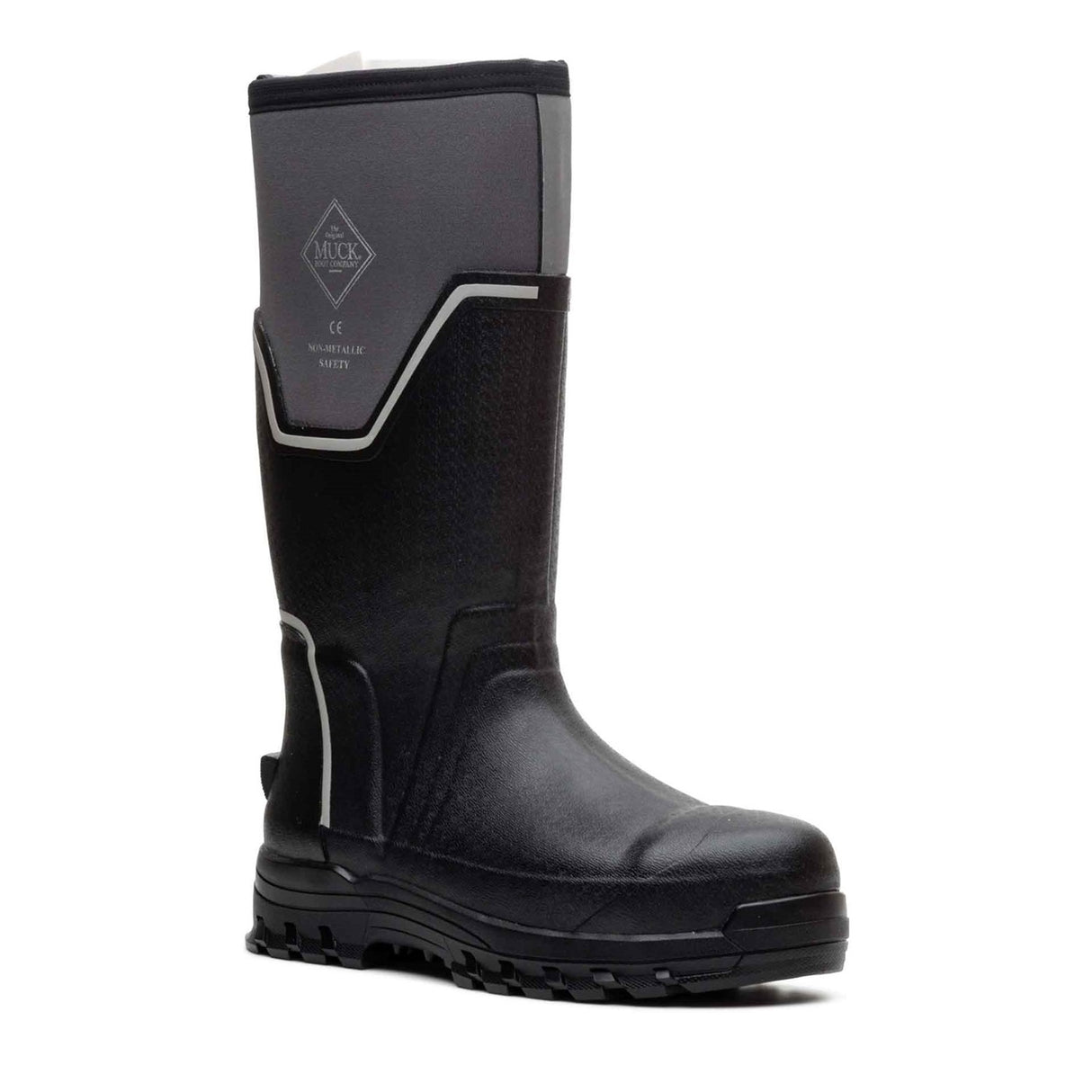 Men's Muck Grit S5 Tall Boots Black Grey
