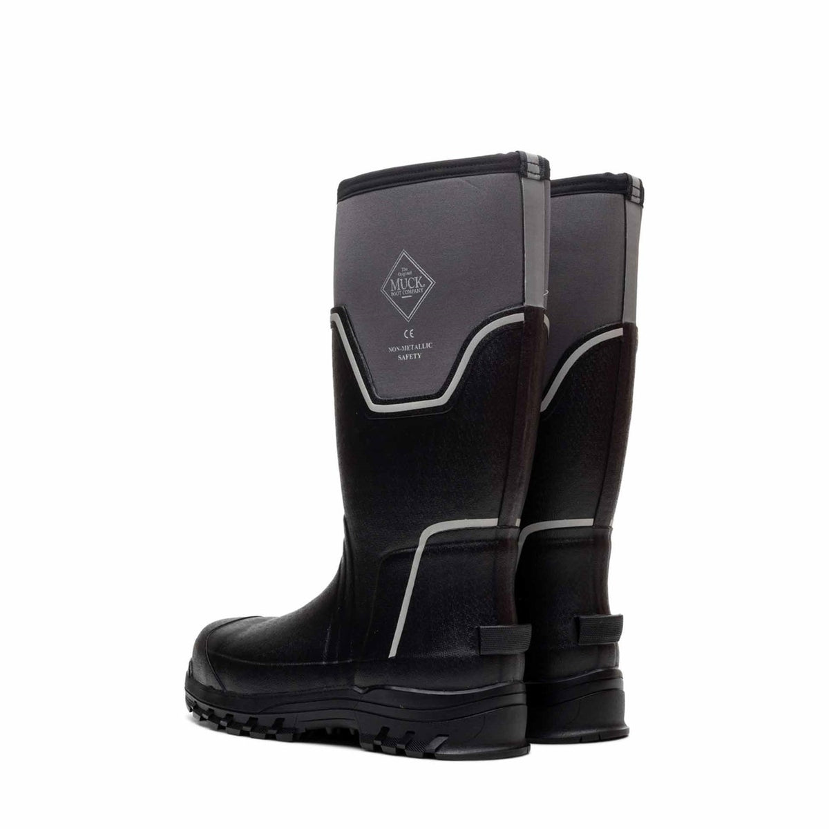 Men's Muck Grit S5 Tall Boots Black Grey