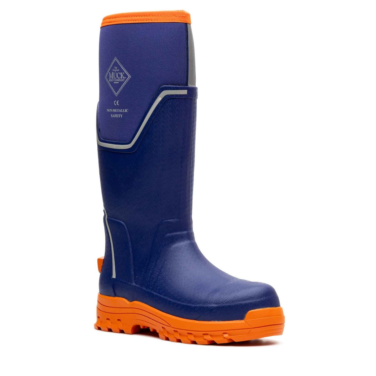 Women's Muck Grit S5 Tall Boots Blue Orange