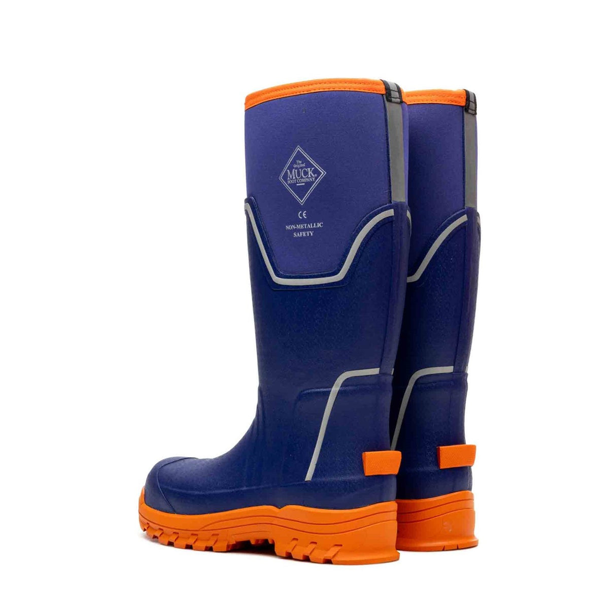 Women's Muck Grit S5 Tall Boots Blue Orange