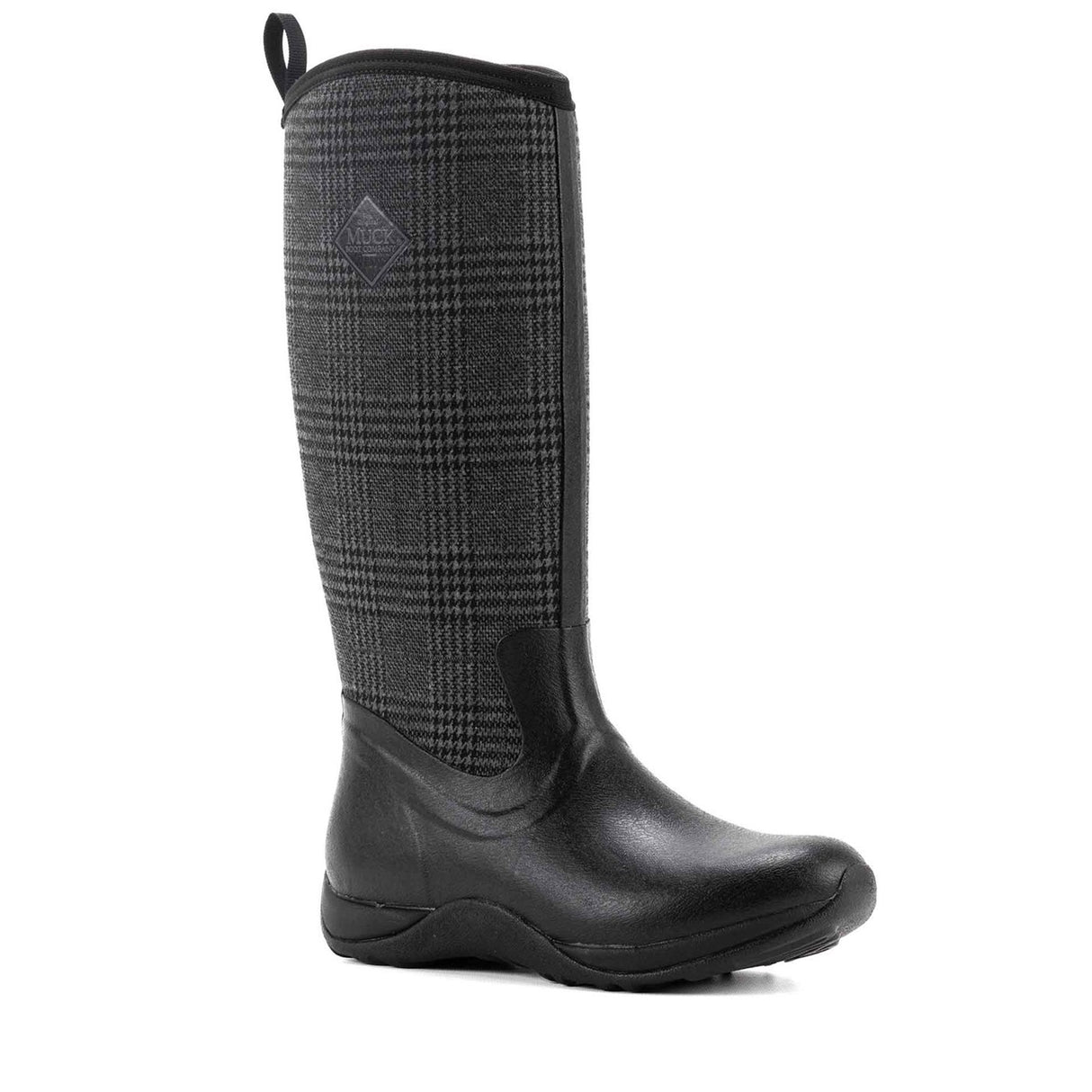 Women's Arctic Adventure Tall Boots Black Plaid