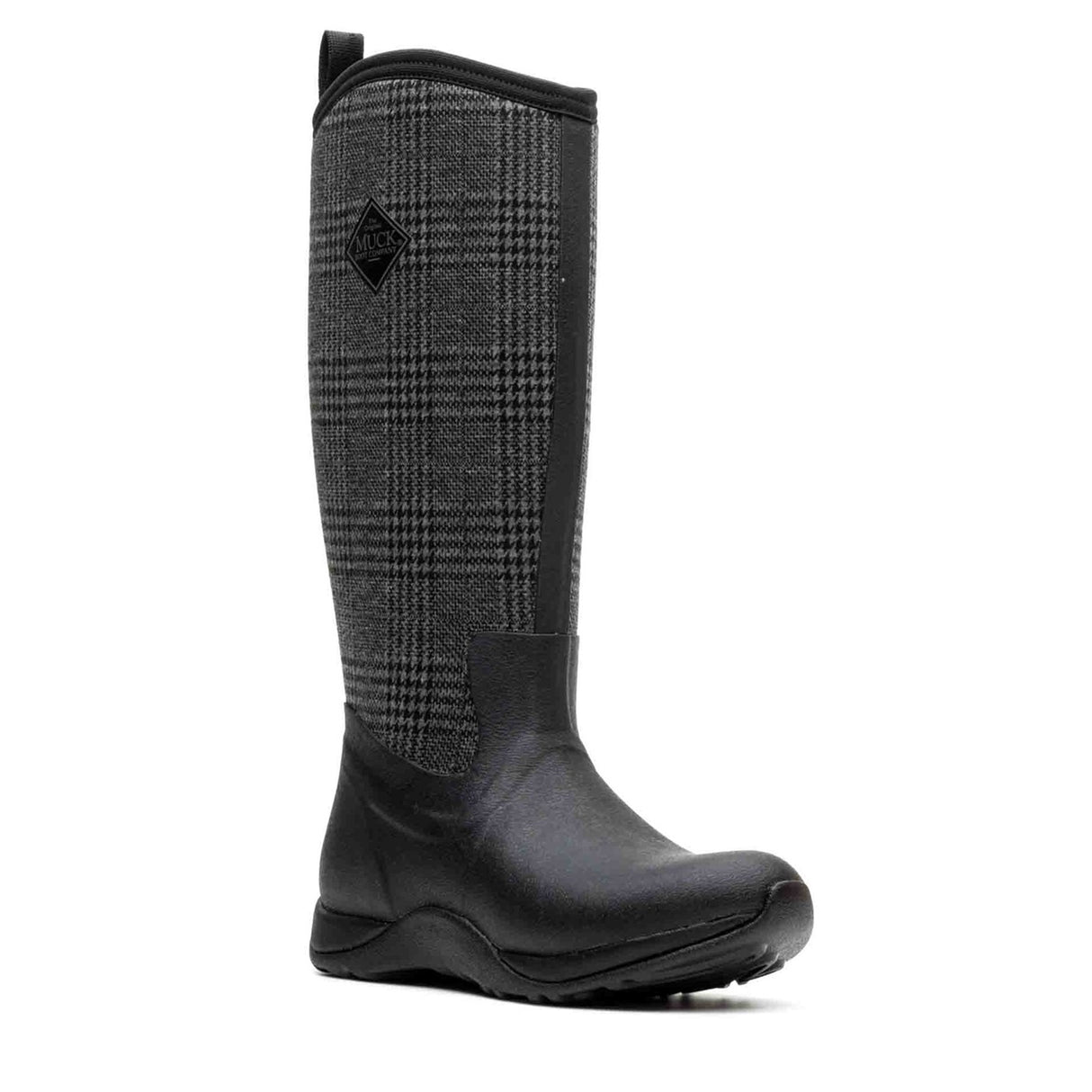 Women's Arctic Adventure Tall Boots Black Plaid