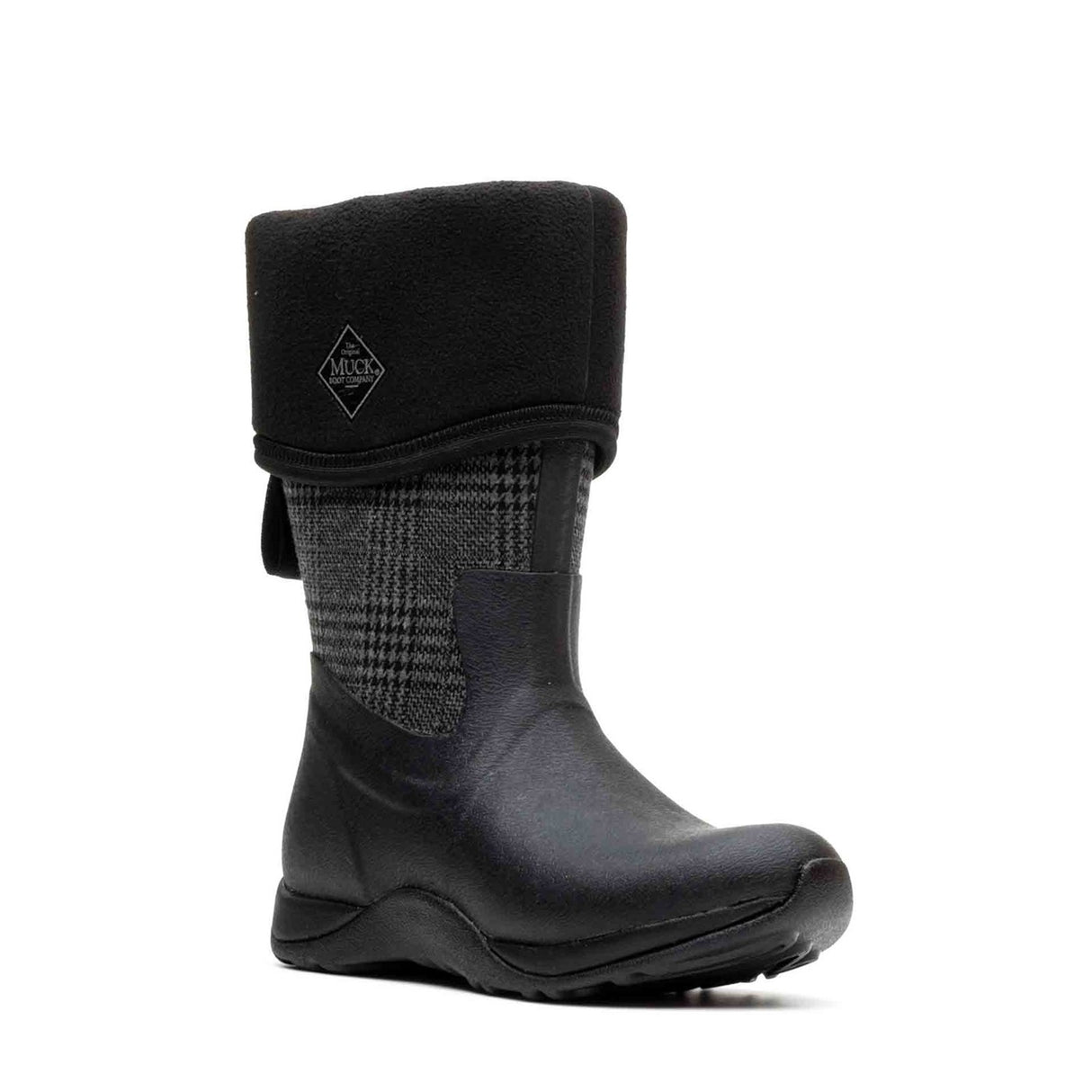 Women's Arctic Adventure Tall Boots Black Plaid