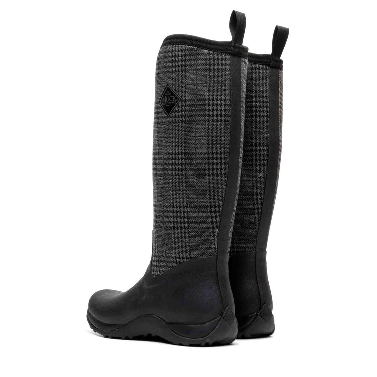 Women's Arctic Adventure Tall Boots Black Plaid