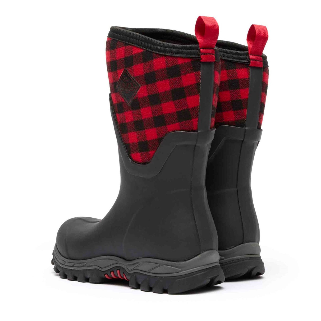 Women's Arctic Sport II Short Boots Black Buffalo Plaid Print