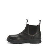 Men's Chore Farm Leather Chelsea Safety Boots Black Coffee