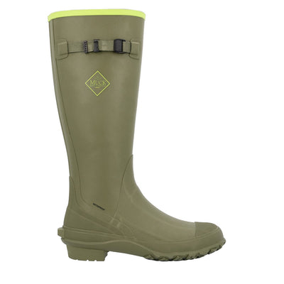 Unisex Harvester Tall Boots Olive Lime Green