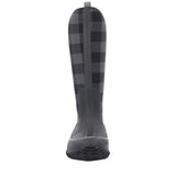 Women's Hale Tall Boots Black Grey Plaid Print
