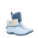 Women's RHS Muckster II Short Boots Blue Floral Quilt Print