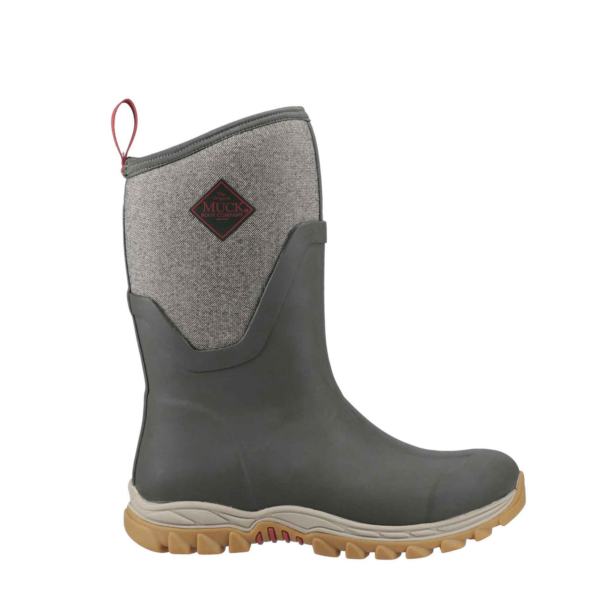 Women's Arctic Sport II Short Boots Olive Herringbone Print