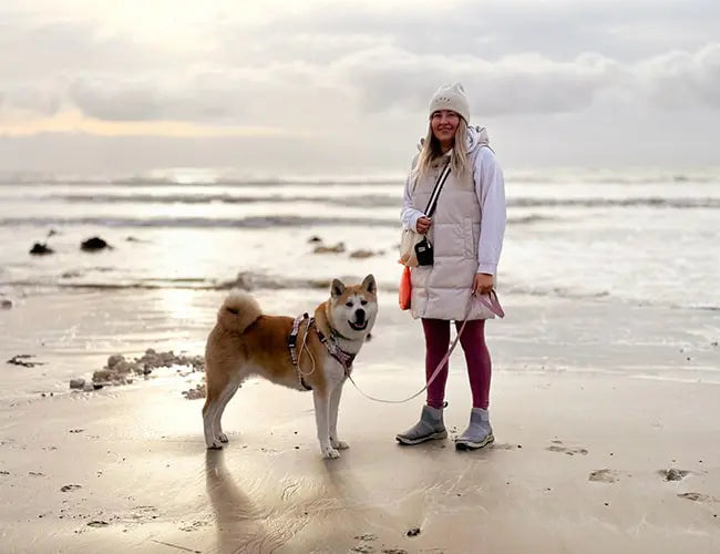 Winning Image of Muck Boots Oct 2024 Dog Walking Photo Competition. Credit: Tiffany D