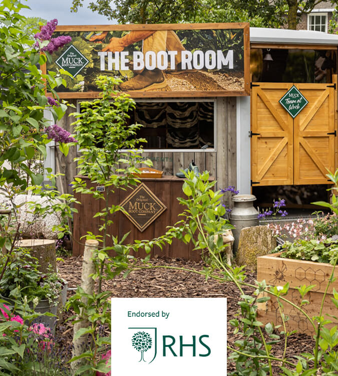 The Muck Boots stand at the RHS Chelsea Flower Show