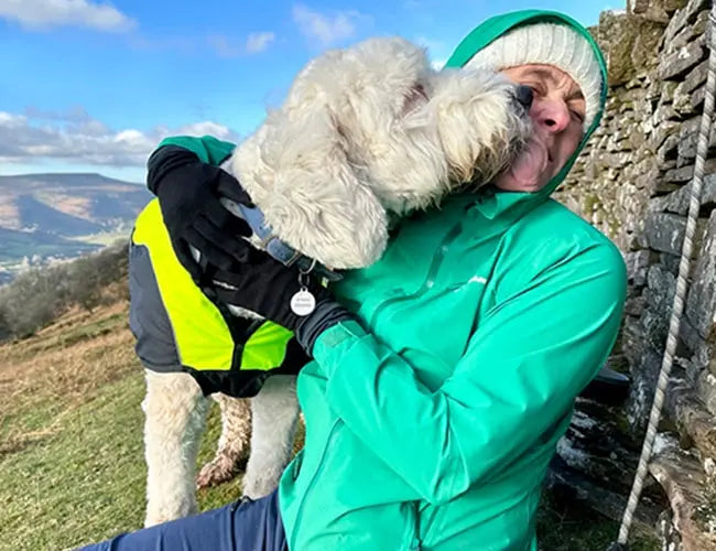 Winning Image of Muck Boots Jan 2024 Dog Walking Photo Competition. Credit: Jayne Lapping