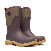 Women's Arctic Sport II Short Boots Wine Herringbone Print