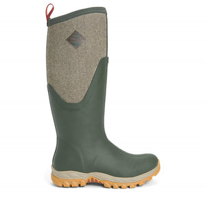 Women's Arctic Sport II Tall Boots Olive Herringbone Print