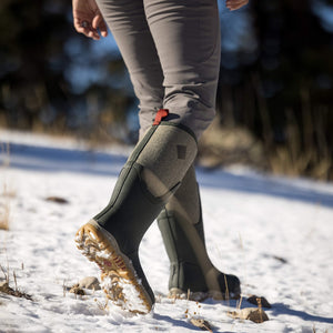 Women's Arctic Sport II Tall Boots Olive Herringbone Print