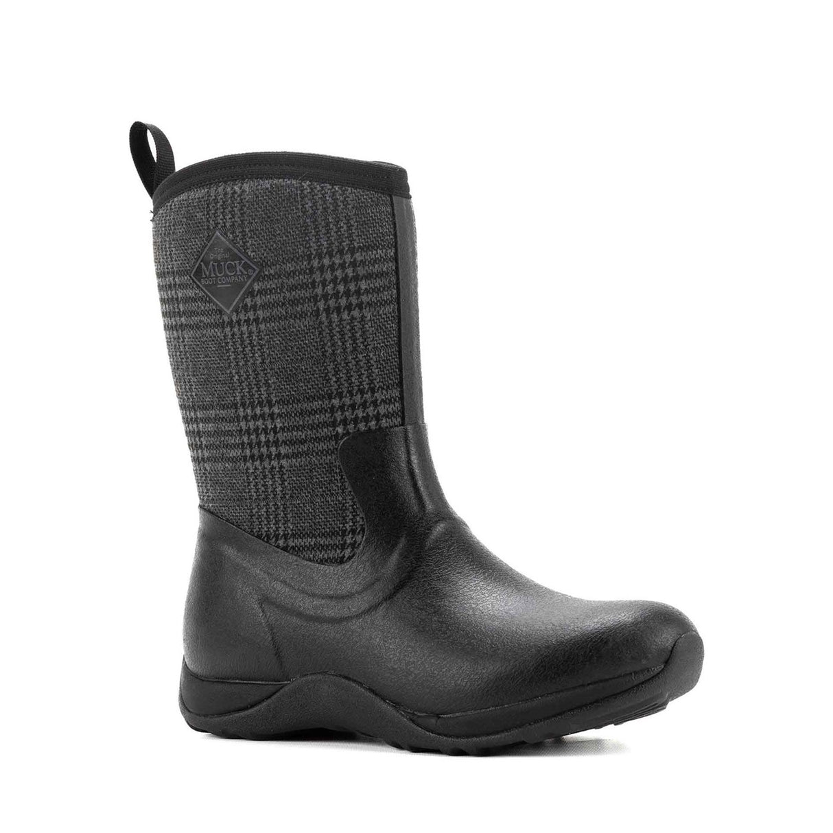 Women's Arctic Weekend Short Boots Black Plaid