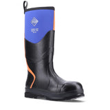 Unisex Chore Max Steel Toe S5 Tall Boots Blue Orange