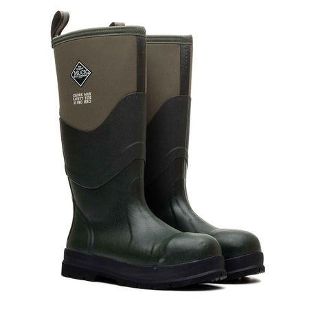 Unisex Chore Max Steel Toe S5 Tall Boots Moss