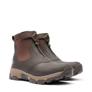 Men's Apex Zip Ankle Boots Dark Brown
