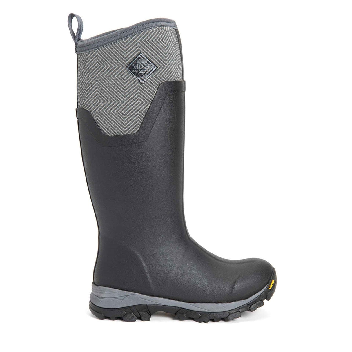 Women's Arctic Ice Vibram AG All Terrain Tall Boots Grey Geometric Print