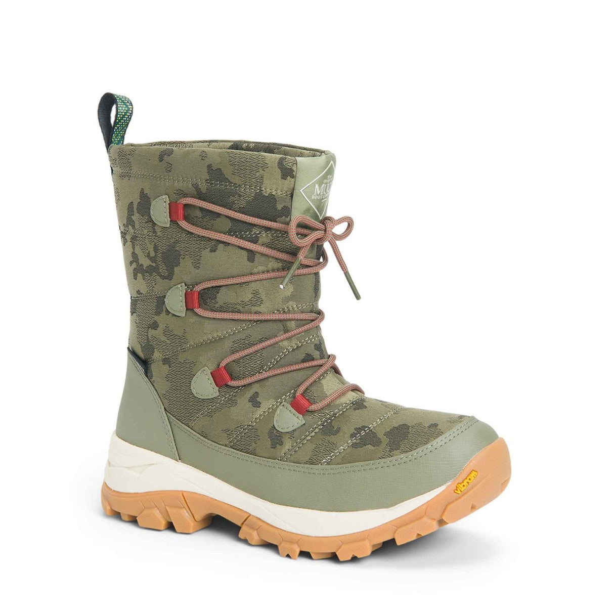 Women's Arctic Ice Nomadic Vibram All Terrain Short Boots Olive Camo Print