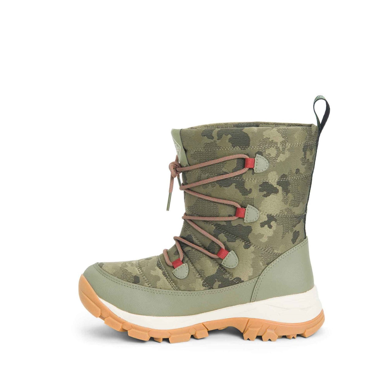 Women's Arctic Ice Nomadic Vibram All Terrain Short Boots Olive Camo Print