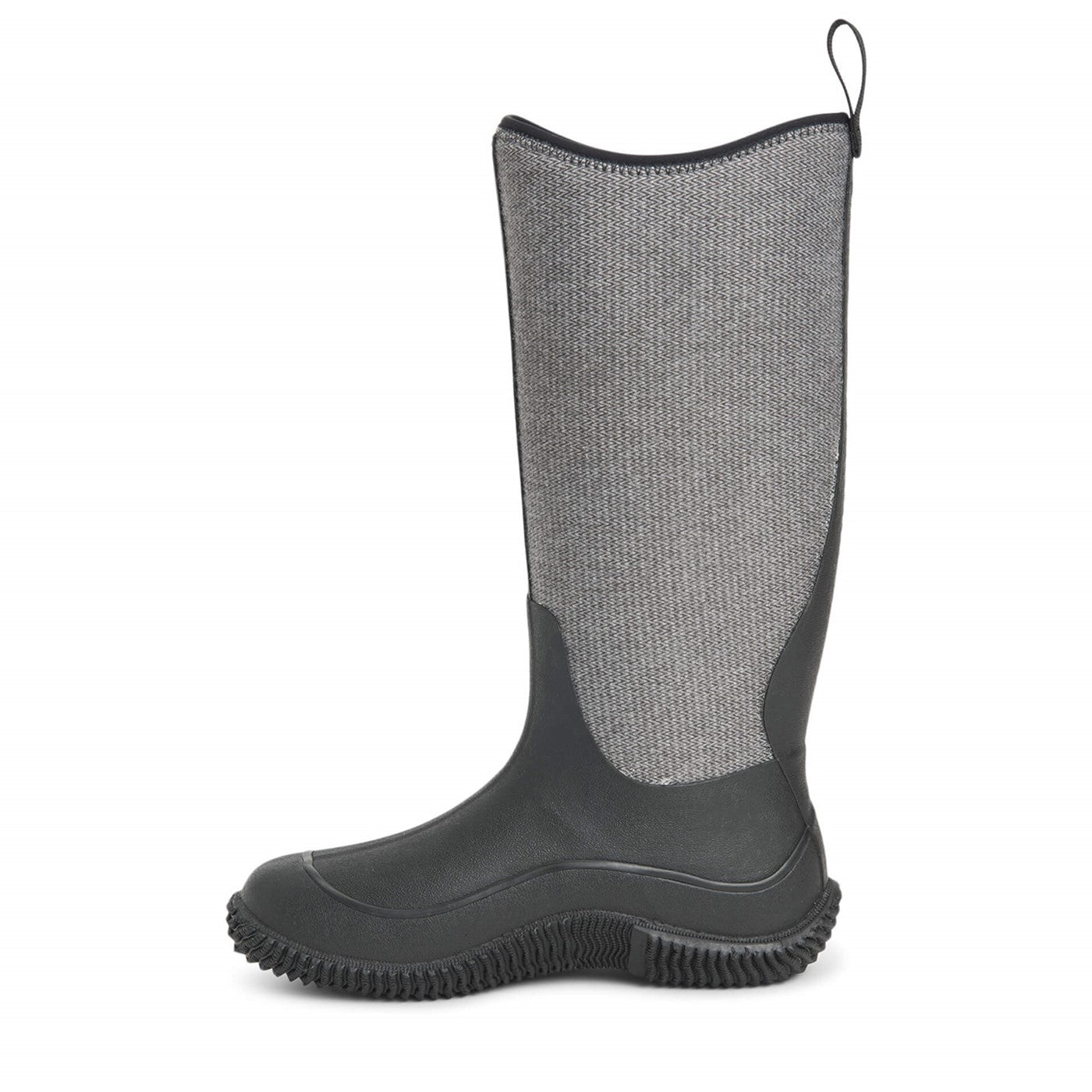 Muck Boots Hale Tall Boots Black Herringbone Print MuckbootUK