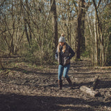 Women's Hale Tall Boots Walnut Herringbone Print