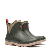 Women's Muck Originals Pull-On Ankle Boots Moss Plaid Print