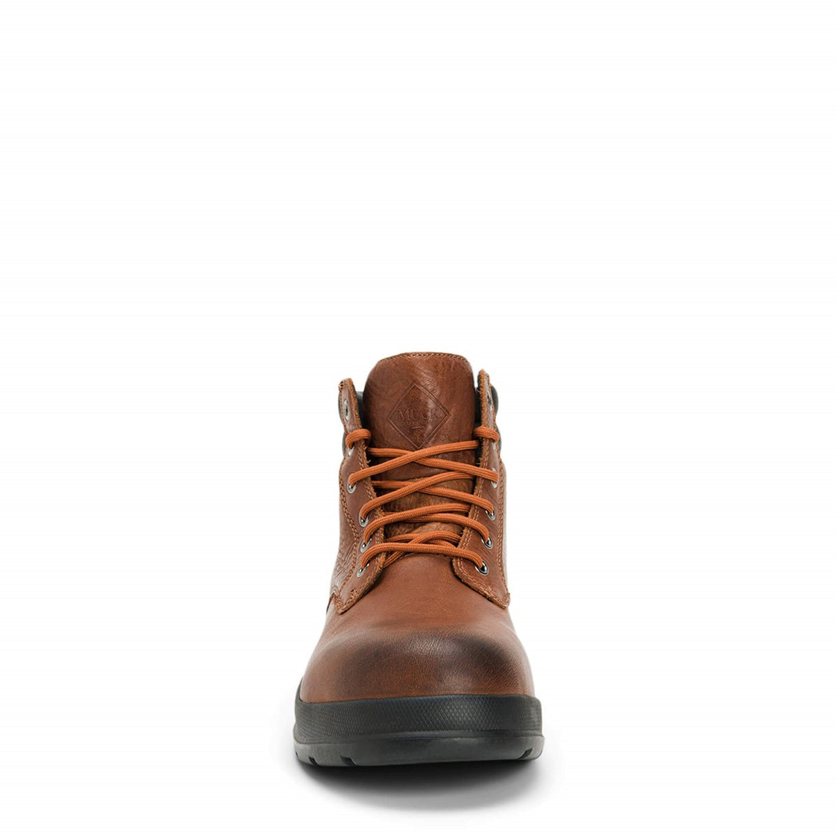 Men's Chore Farm Leather Lace-Up Safety Boots Caramel