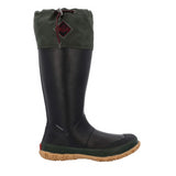 Unisex Forager Tall Boots Black Moss Green Waxed Canvas