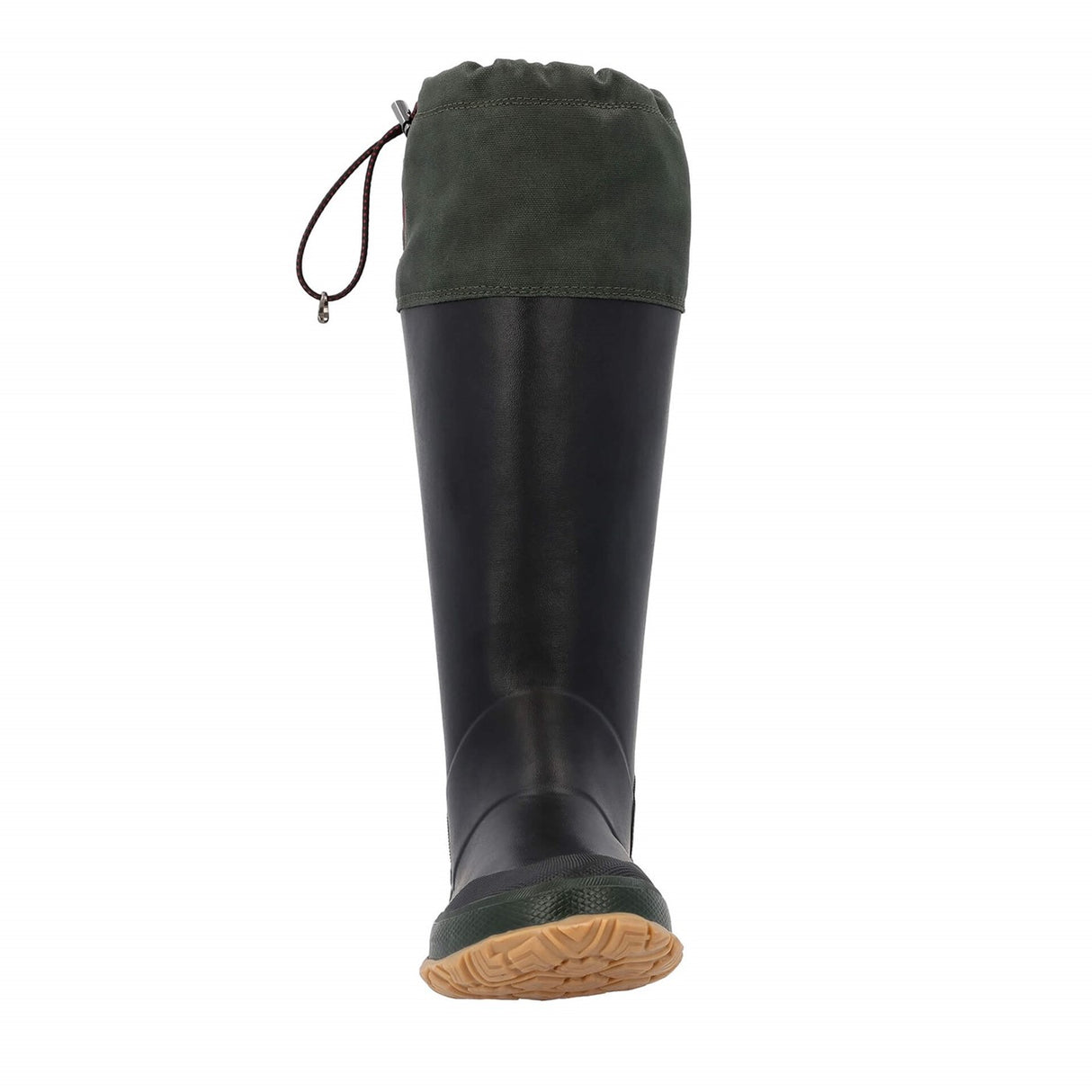 Unisex Forager Tall Boots Black Moss Green Waxed Canvas