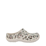 Women's Muckster Lite Clogs Light Grey Floral Print