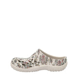 Women's Muckster Lite Clogs Light Grey Floral Print